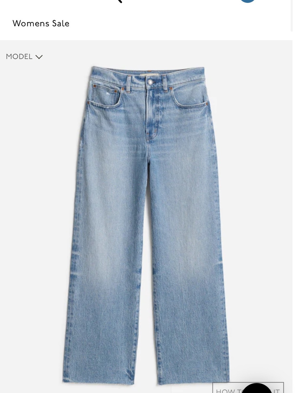 The Perfect Vintage Wide-Leg Crop Jean